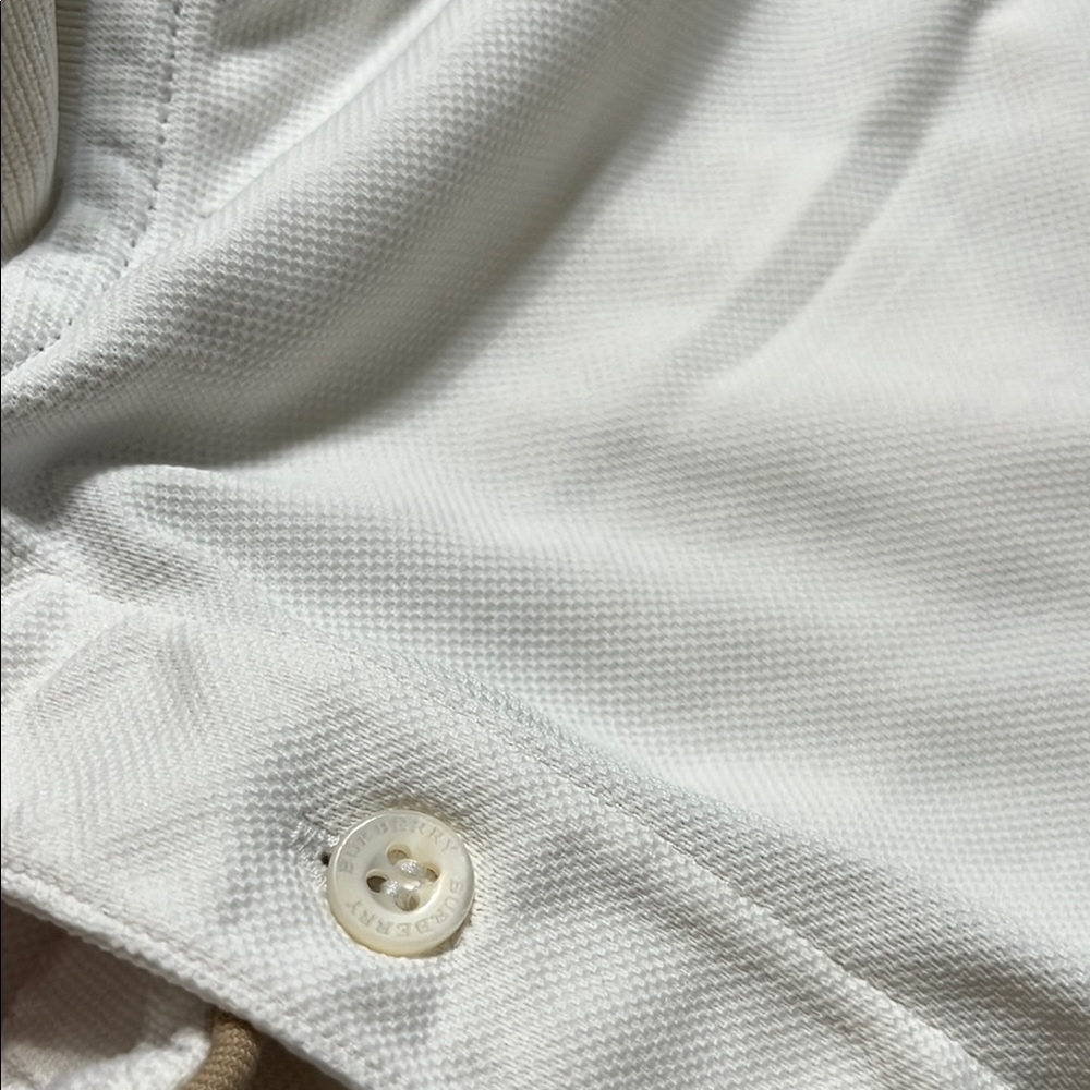 Burberry Classic White Polo Shirt - Picture 5 of 11